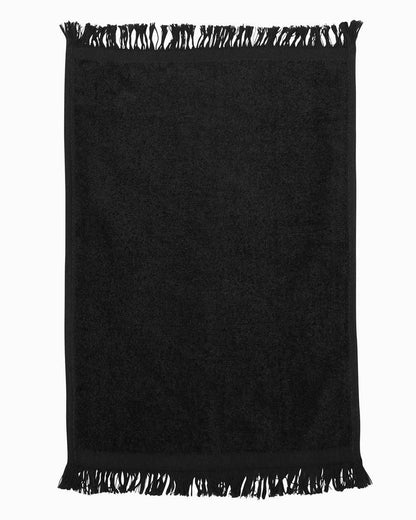 Q-Tees Fringed Fingertip Towel – 11” x 18” Cotton Towel