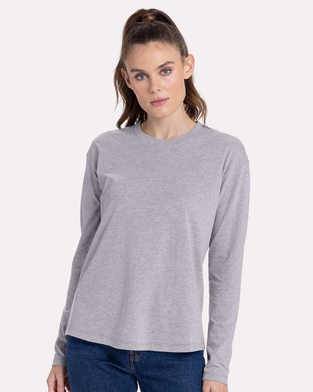 Women’s Relaxed Fit Long Sleeve Cotton T-Shirt