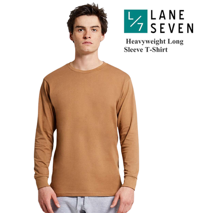 Lane Seven - Heavyweight Long Sleeve Cotton T-Shirt