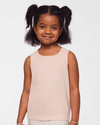 Rabbit Skins Toddler Fine Jersey Tank Top Soft Cotton Sleeve