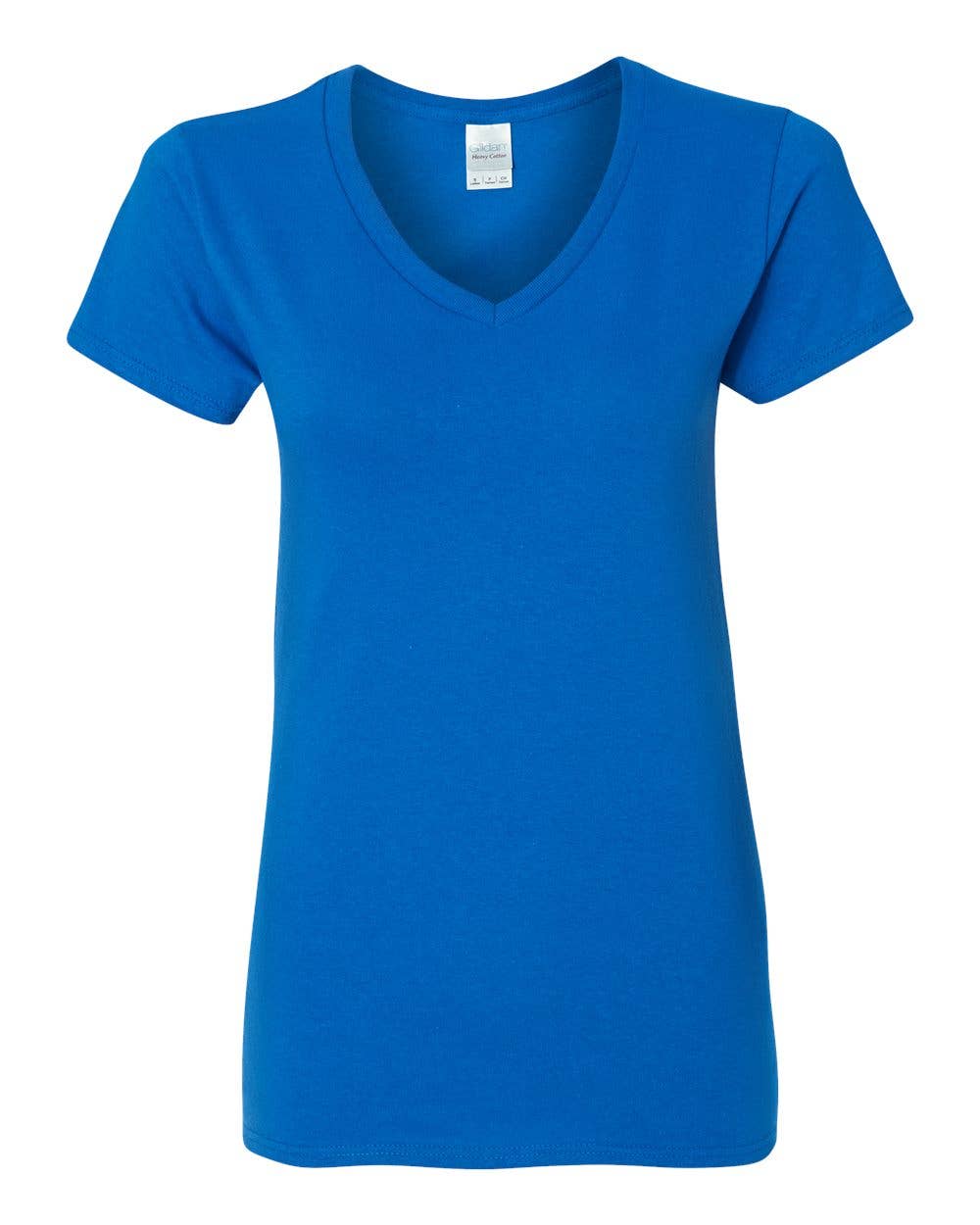 Gildan 5V00L Women’s Heavy Cotton Semi-Fitted V-Neck T-Shirt