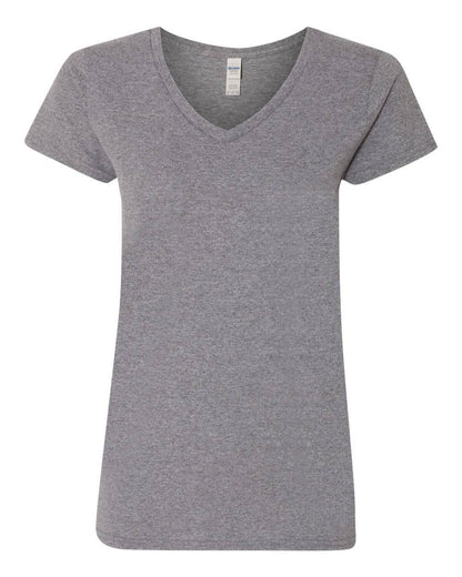 Gildan 5V00L Women’s Heavy Cotton Semi-Fitted V-Neck T-Shirt