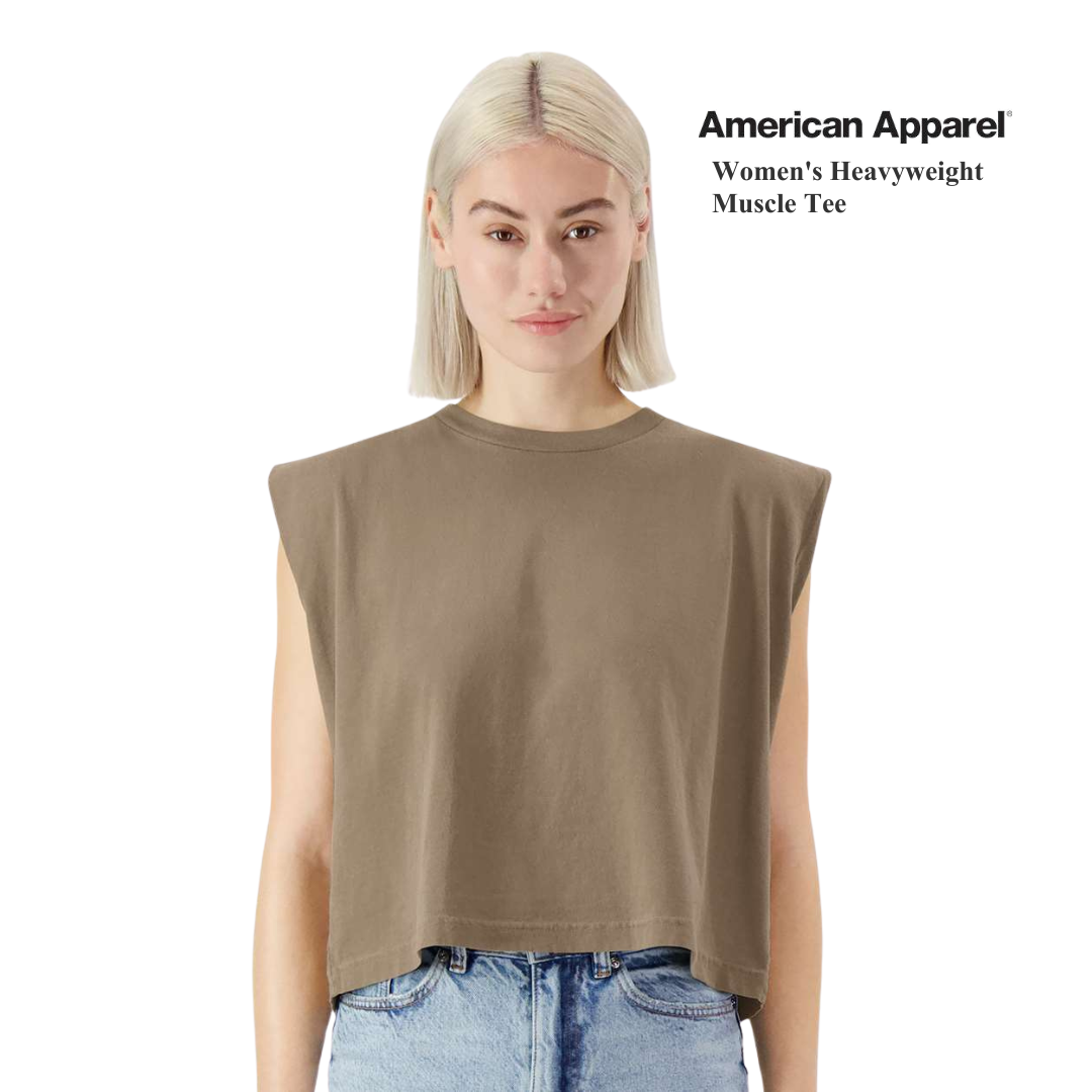 American Apparel | Women’s Heavyweight Muscle Tee | Boxy Fit