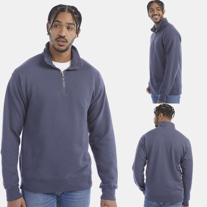 ComfortWash Unisex Quarter-Zip Pullover | Soft Vintage Feel