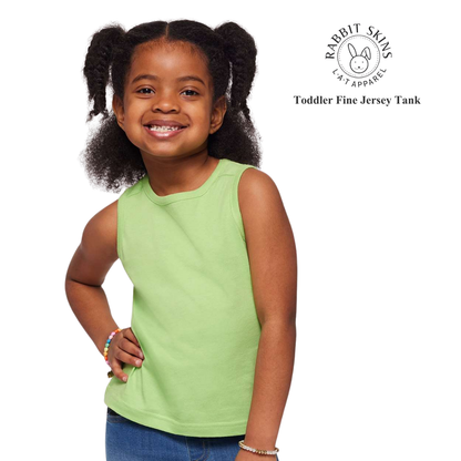 Rabbit Skins Toddler Fine Jersey Tank Top Soft Cotton Sleeve