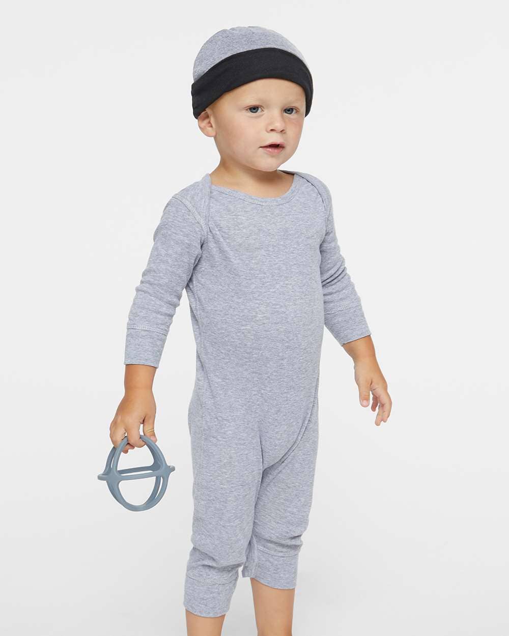 Rabbit Skins Infant Long Leg Rib Bodysuit – Soft Cotton