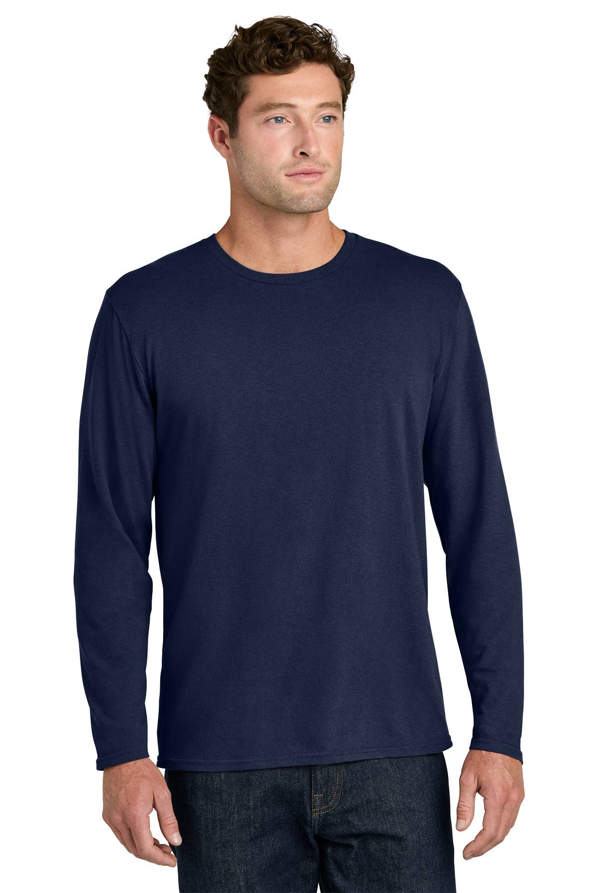 Lightweight Cotton Long Sleeve Tee for Brands Teams & Events