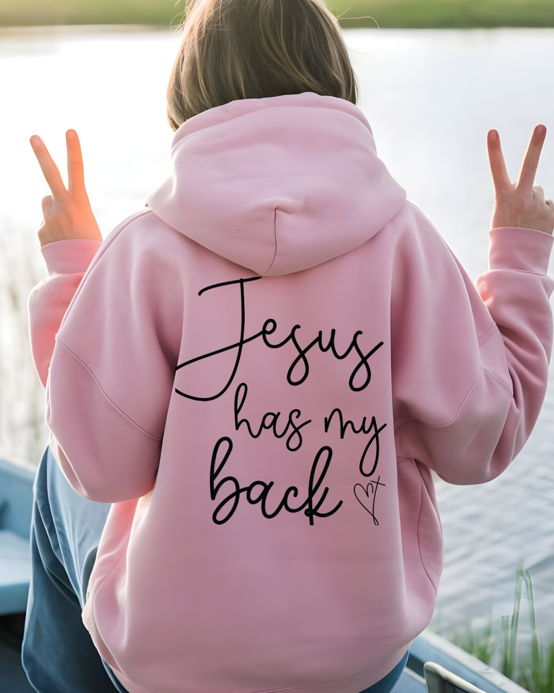Jesus Has My Back Hoodie