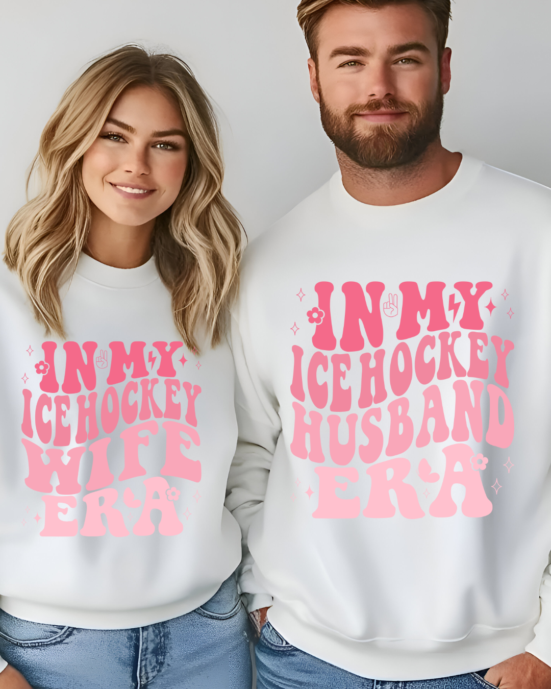 🏒 Hockey Couple Sweatshirt