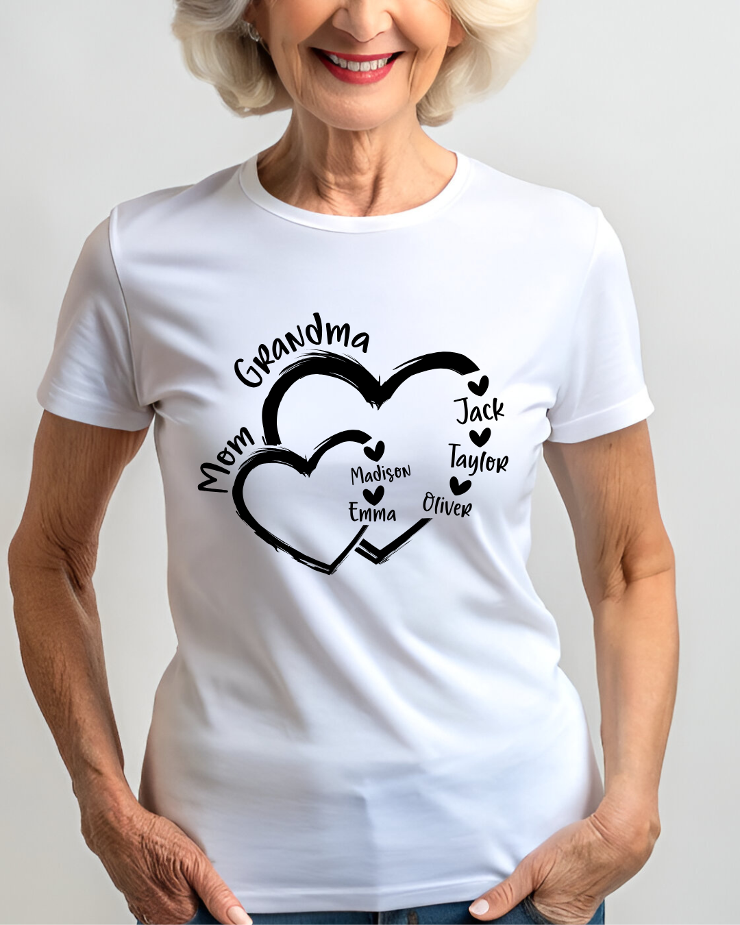 💖 Custom Grandma & Mama Shirt