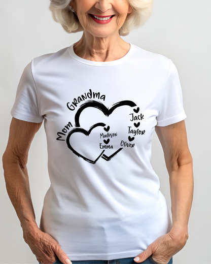 💖 Custom Grandma & Mama Shirt