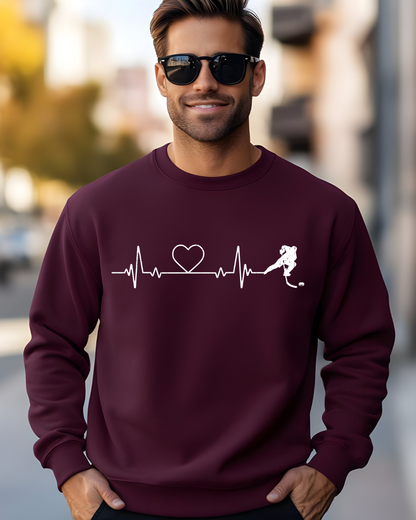 Hockey Heartbeat Unisex Sweatshirt