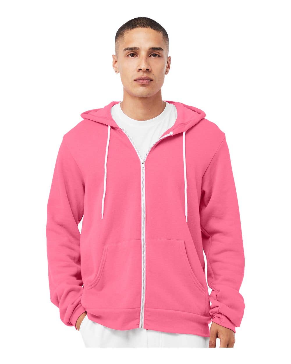 Unisex Sponge Fleece Full-Zip Hoodie | Comfort Soft Cotton