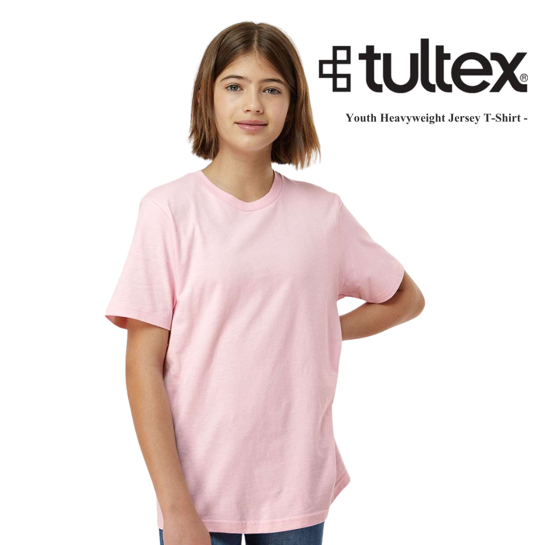Tultex 295 Youth Heavyweight Jersey T-Shirt | Durable Cotton