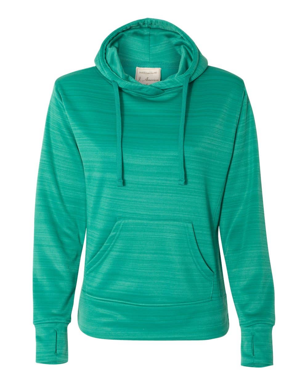 Women’s Performance Fleece Hoodie | Soft Striped Pullover wi