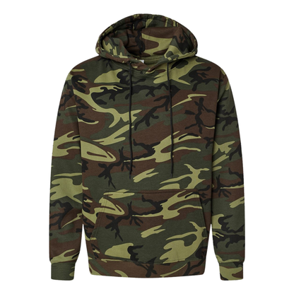 Unisex Camo Fleece Hoodie – Urban Woodland Pullover