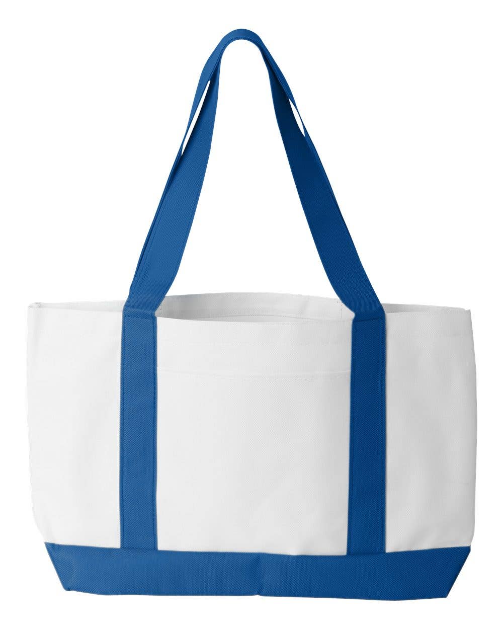 Classic Canvas-Feel Tote | Large Carry Bag with Exterior Poc