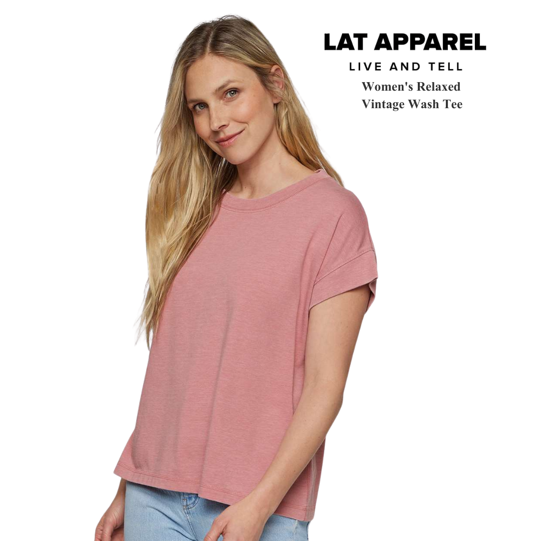 Women’s Relaxed Vintage Wash Tee – Soft Washed Cotton Feel