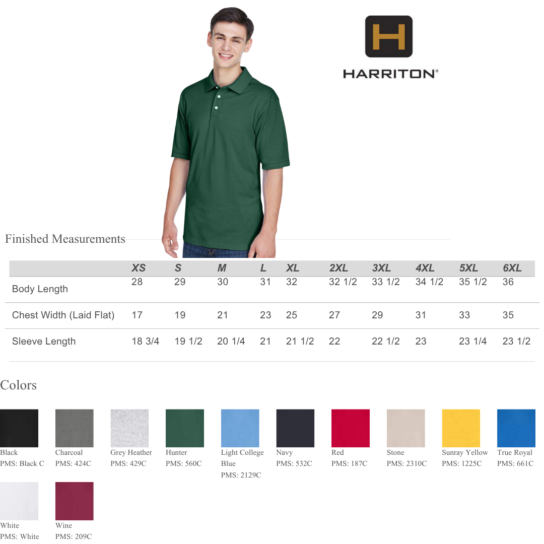 Durable Men's Work Polo Shirt for Staff & Corporate Wear