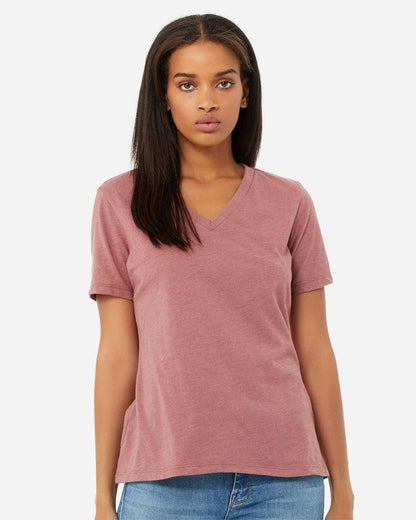 Bella+Canvas Women’s Heather CVC V-Neck Tee