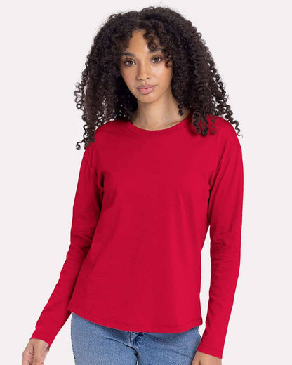 Women’s Relaxed Fit Long Sleeve Cotton T-Shirt