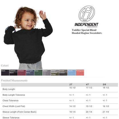 Cozy Toddler Hoodie | Premium Raglan Fit 2T–5/6