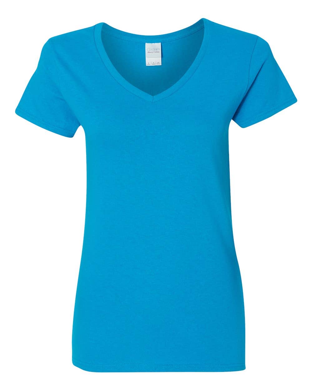 Gildan 5V00L Women’s Heavy Cotton Semi-Fitted V-Neck T-Shirt