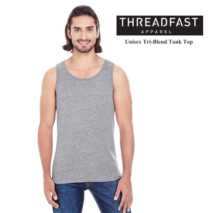 Premium Unisex Tri-Blend Tank Top Lightweight & Soft