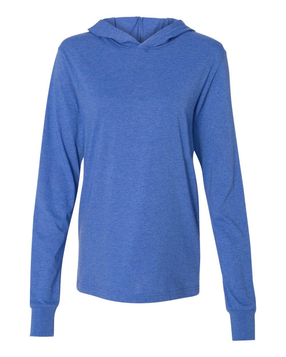 Unisex Jersey Hooded Long Sleeve Tee – Lightweight Comfort