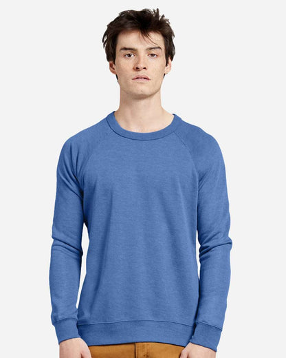 Lane Seven Unisex Lightweight Loopback Terry Crewneck