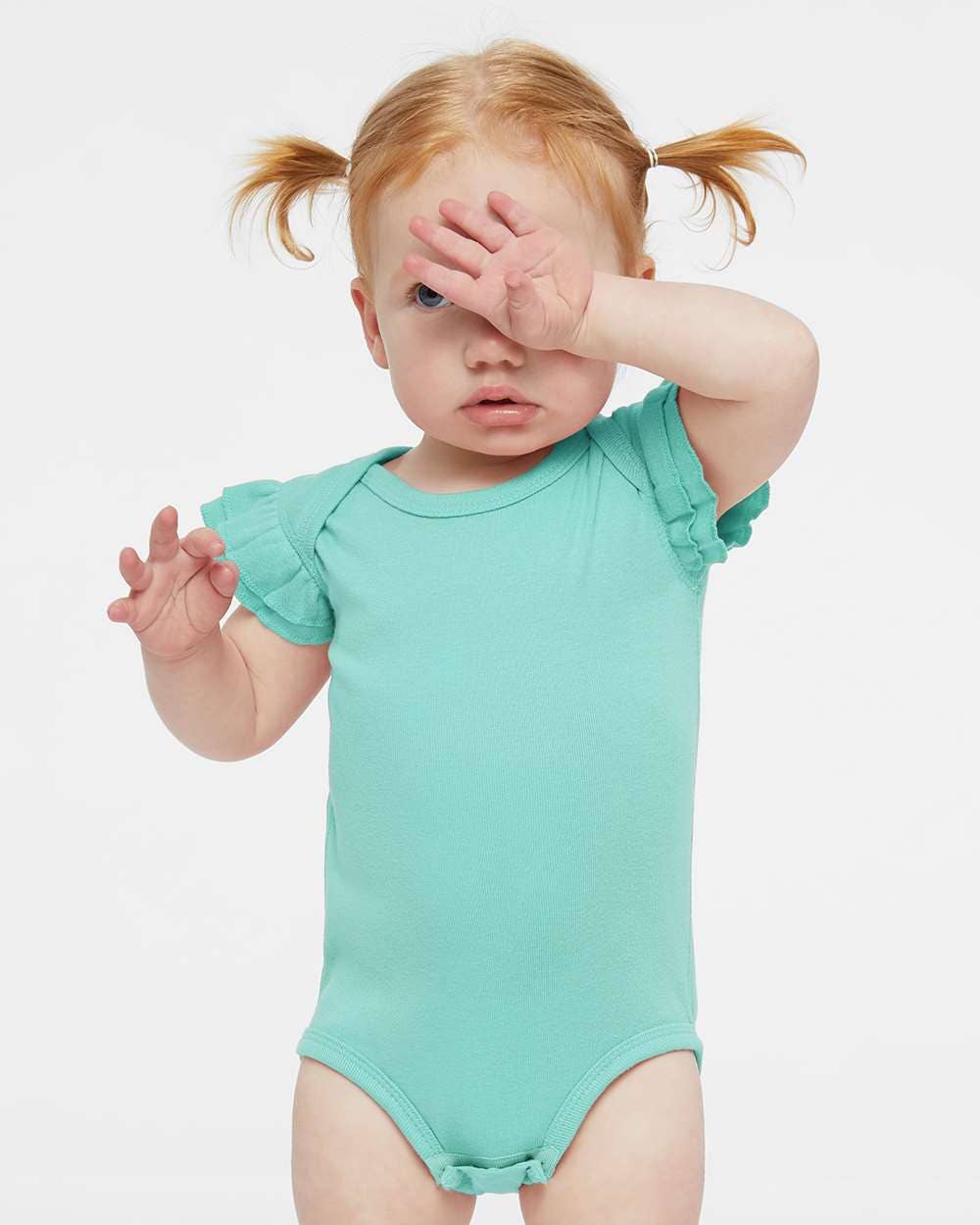 Infant Flutter Sleeve Cotton Bodysuit – Soft Baby One-Piece