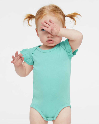 Infant Flutter Sleeve Cotton Bodysuit – Soft Baby One-Piece