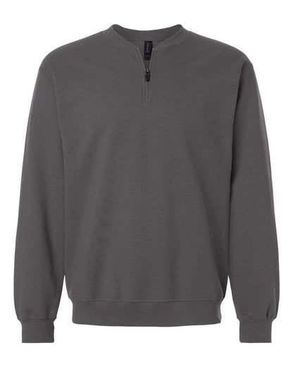 Gildan SF008 Unisex Softstyle Midweight 1/4 Zip Sweatshirt