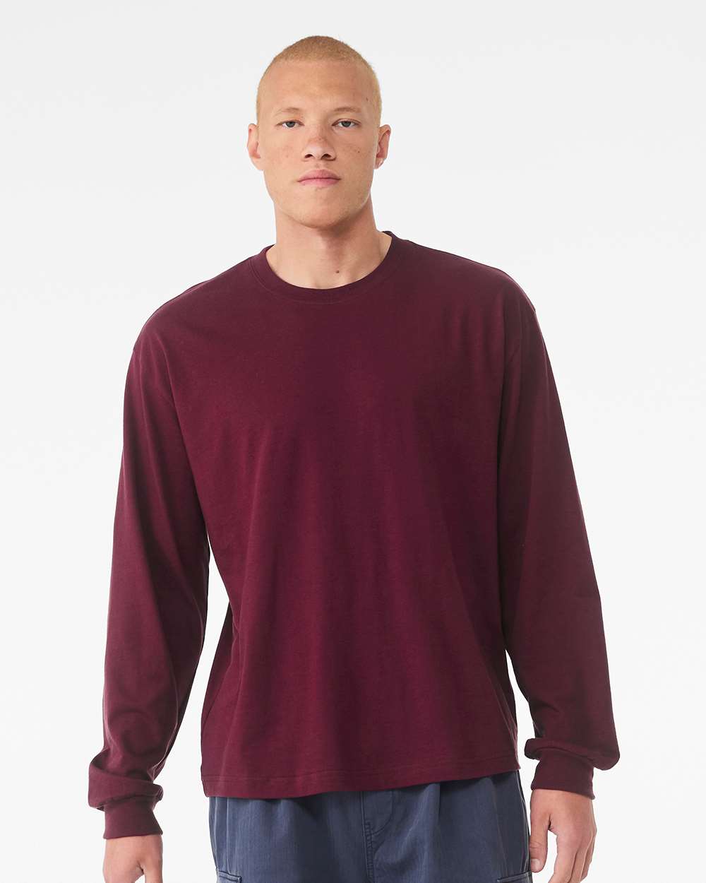 BELLA + CANVAS Heavyweight Long Sleeve Tee Relaxed Fit