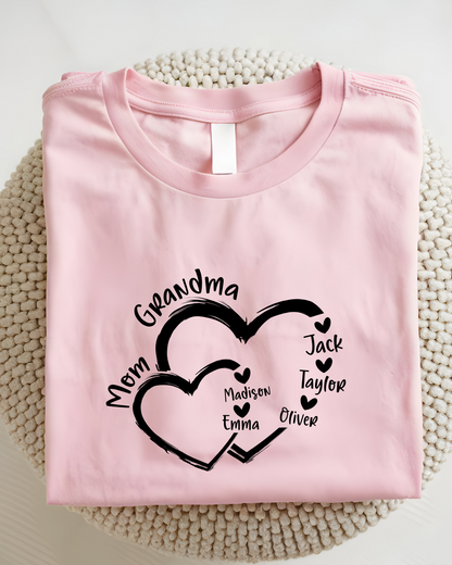 💖 Custom Grandma & Mama Shirt