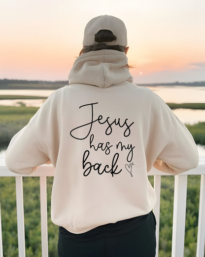 Jesus Has My Back Hoodie