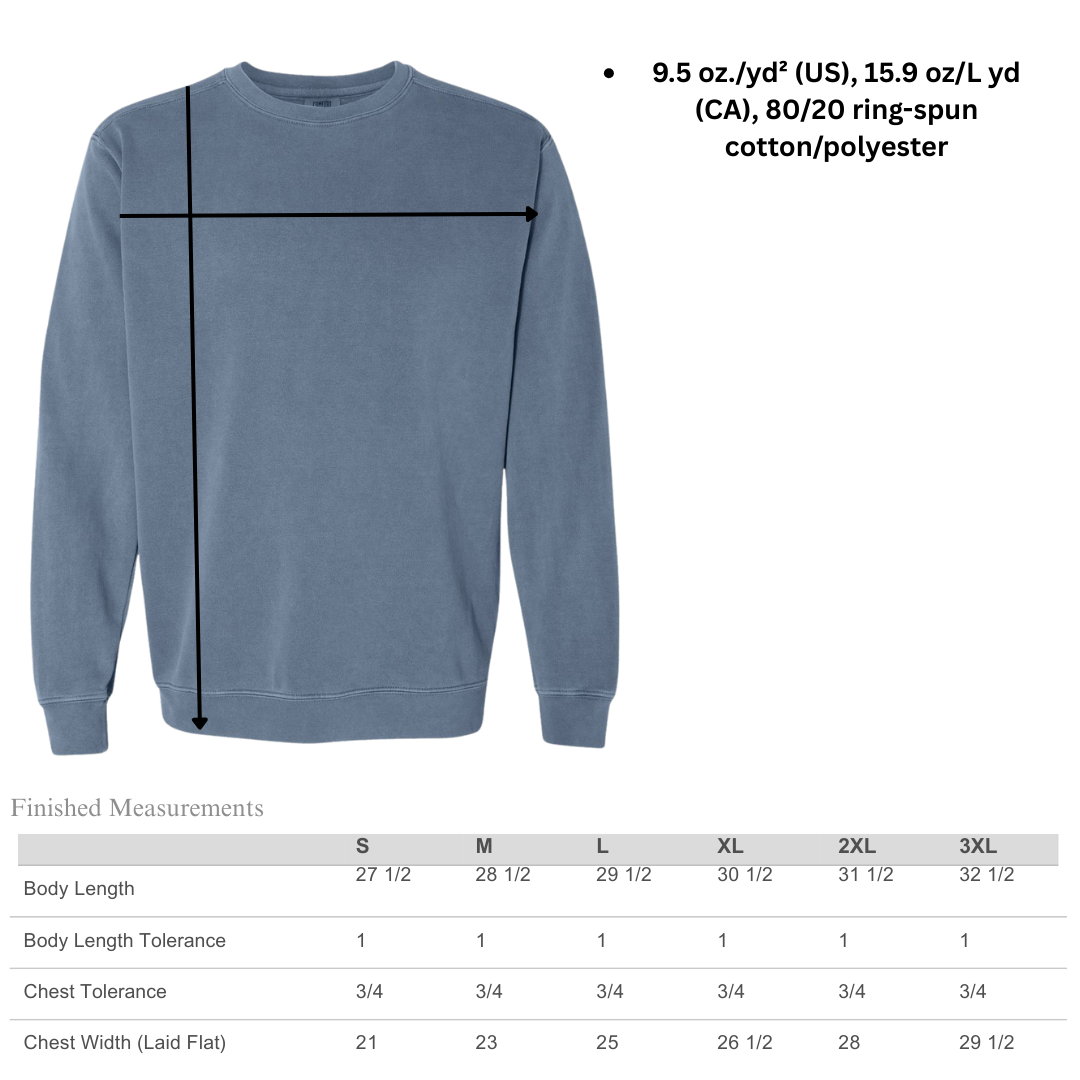 Blank Sweatshirt Comfort Colors Ring-Spun Cotton