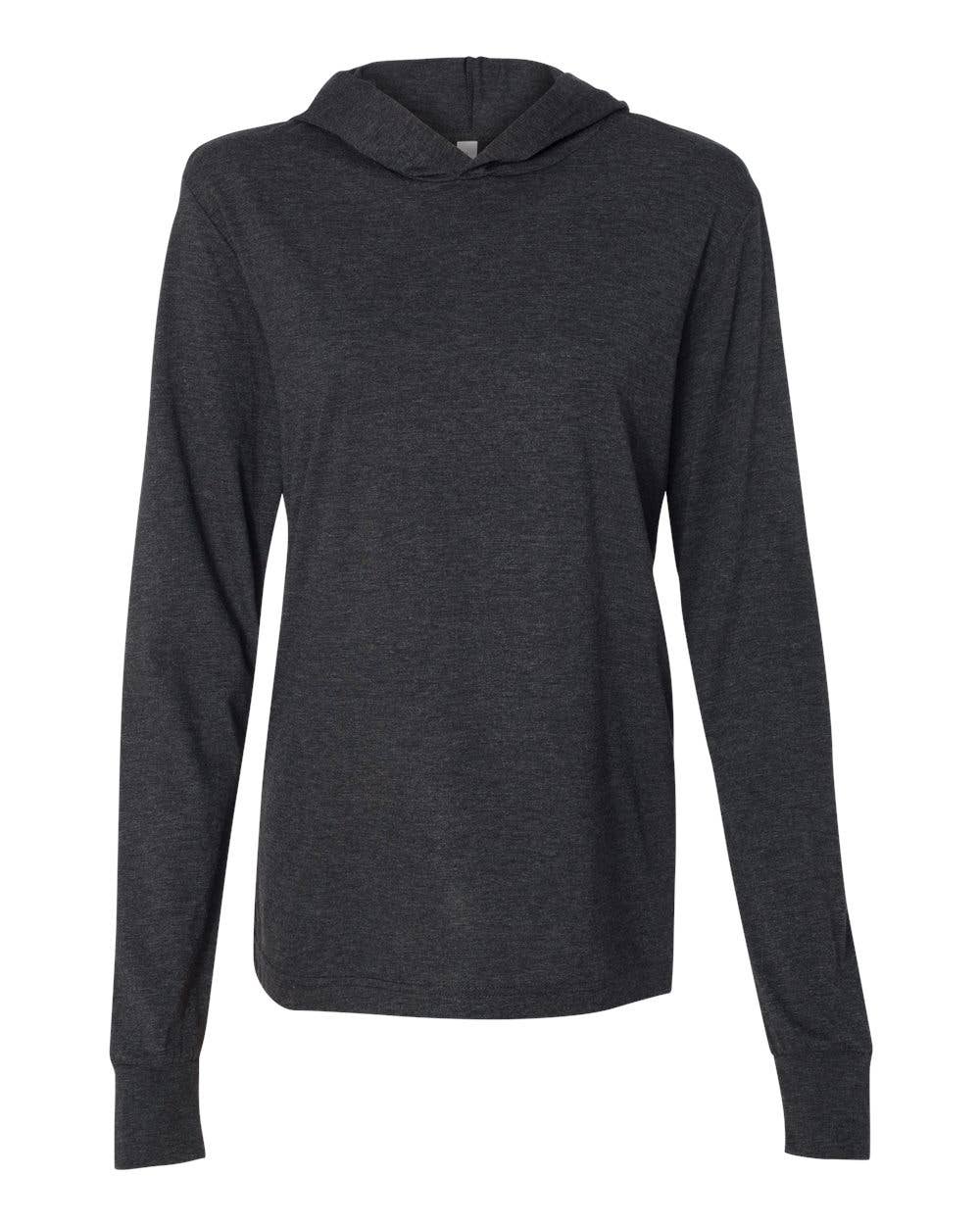 Unisex Jersey Hooded Long Sleeve Tee – Lightweight Comfort