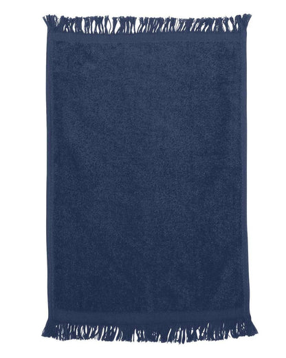 Q-Tees Fringed Fingertip Towel – 11” x 18” Cotton Towel