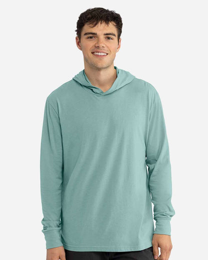 Next Level Unisex Lightweight Hooded Long Sleeve T-Shirt