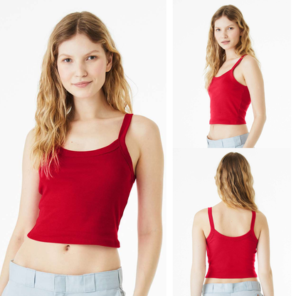 BELLA + CANVAS Women’s Micro Rib Spaghetti Strap Tank Top
