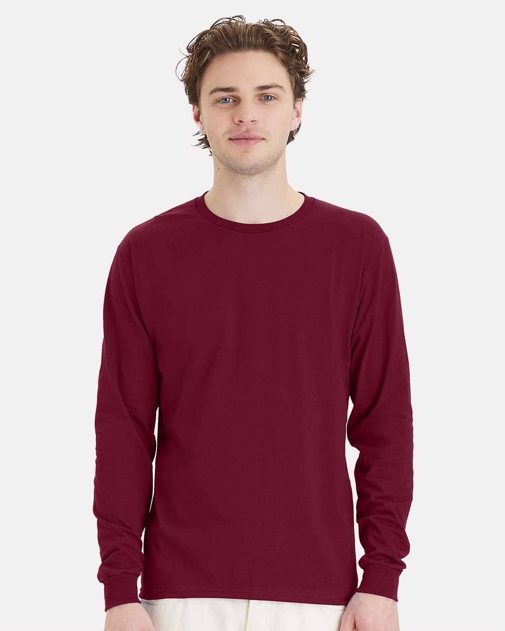 Long Sleeve Top | 100% Cotton Essential Comfort Tee