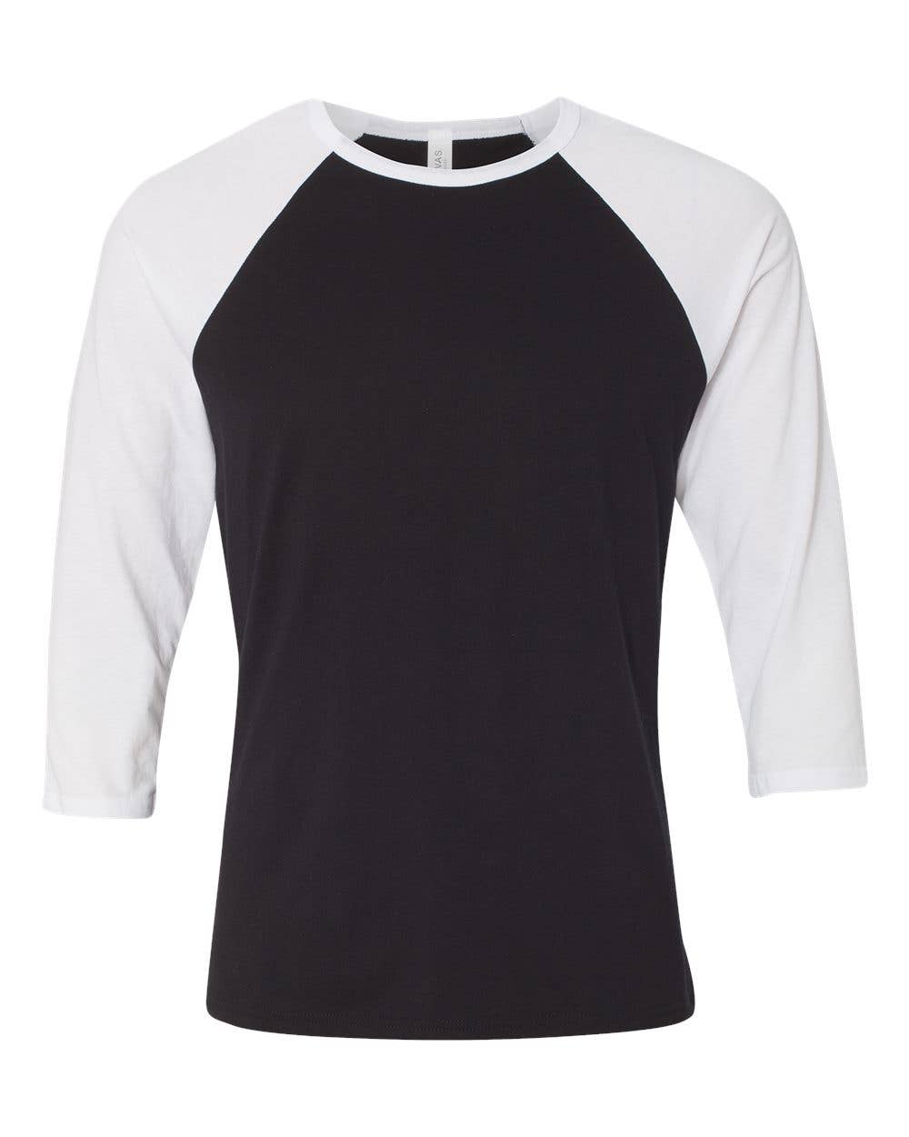 BELLA + CANVAS Unisex 3/4 Sleeve Baseball Tee – Lightweight