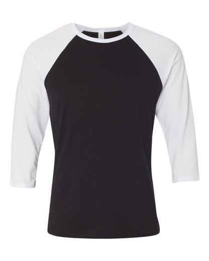 BELLA + CANVAS Unisex 3/4 Sleeve Baseball Tee – Lightweight