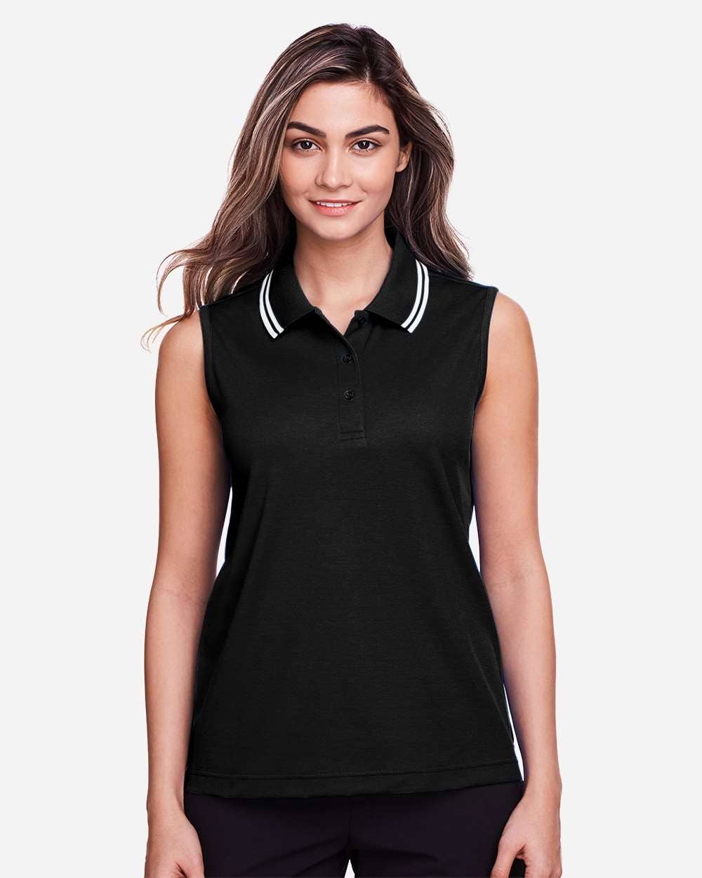 Women’s Sleeveless Performance Polo Breathable, Modern Fit