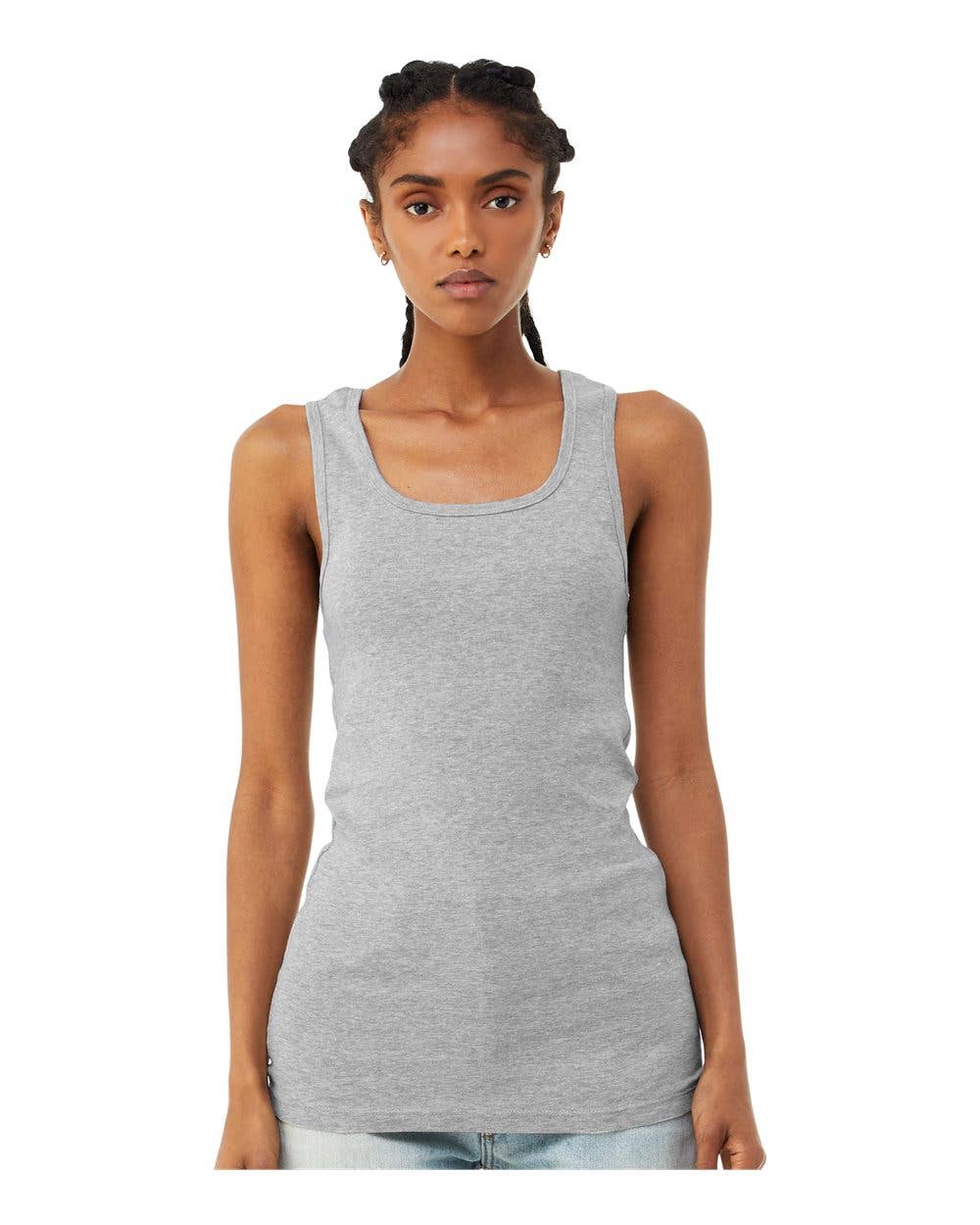 Women’s Micro Rib Tank Top – Slim Fit Everyday Essential