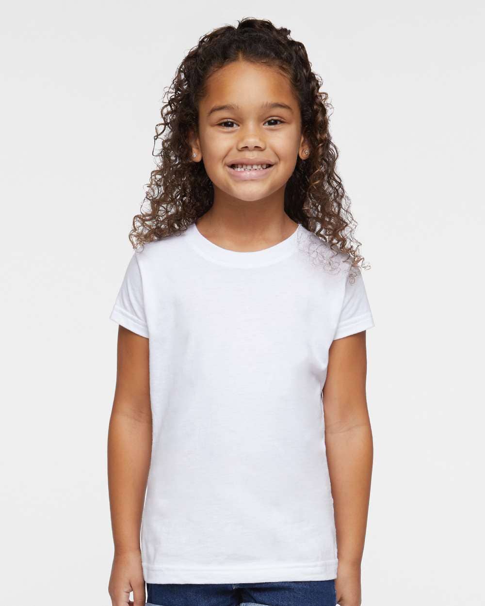 Toddler Girls Fine Jersey T-Shirt Soft Cotton Tee 2T–5/6