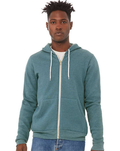 Unisex Sponge Fleece Full-Zip Hoodie | Comfort Soft Cotton