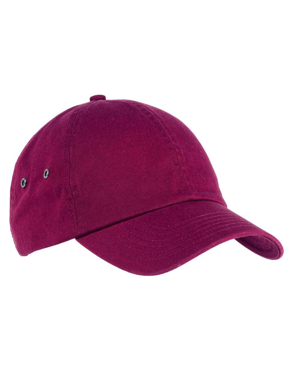 Washed Cotton Baseball Cap Unstructured Low Profile Hat