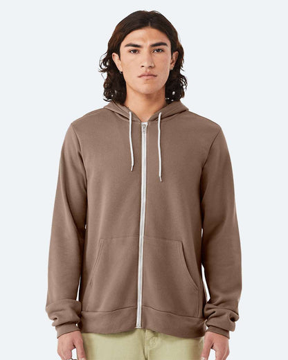 Unisex Sponge Fleece Full-Zip Hoodie | Comfort Soft Cotton